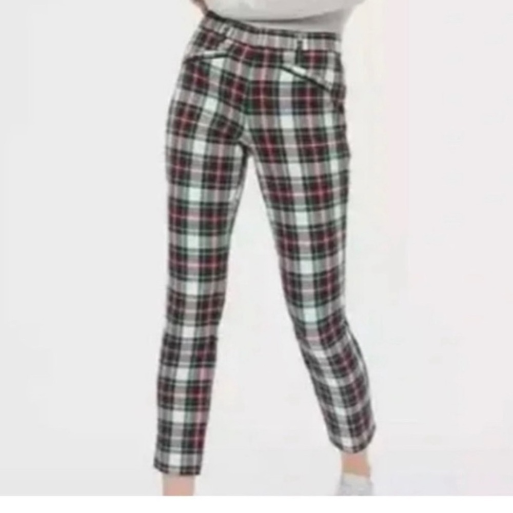 Gap Signature Skinny Ankle Stewart Dress Tartan/Plaid Pants‎ Size 6